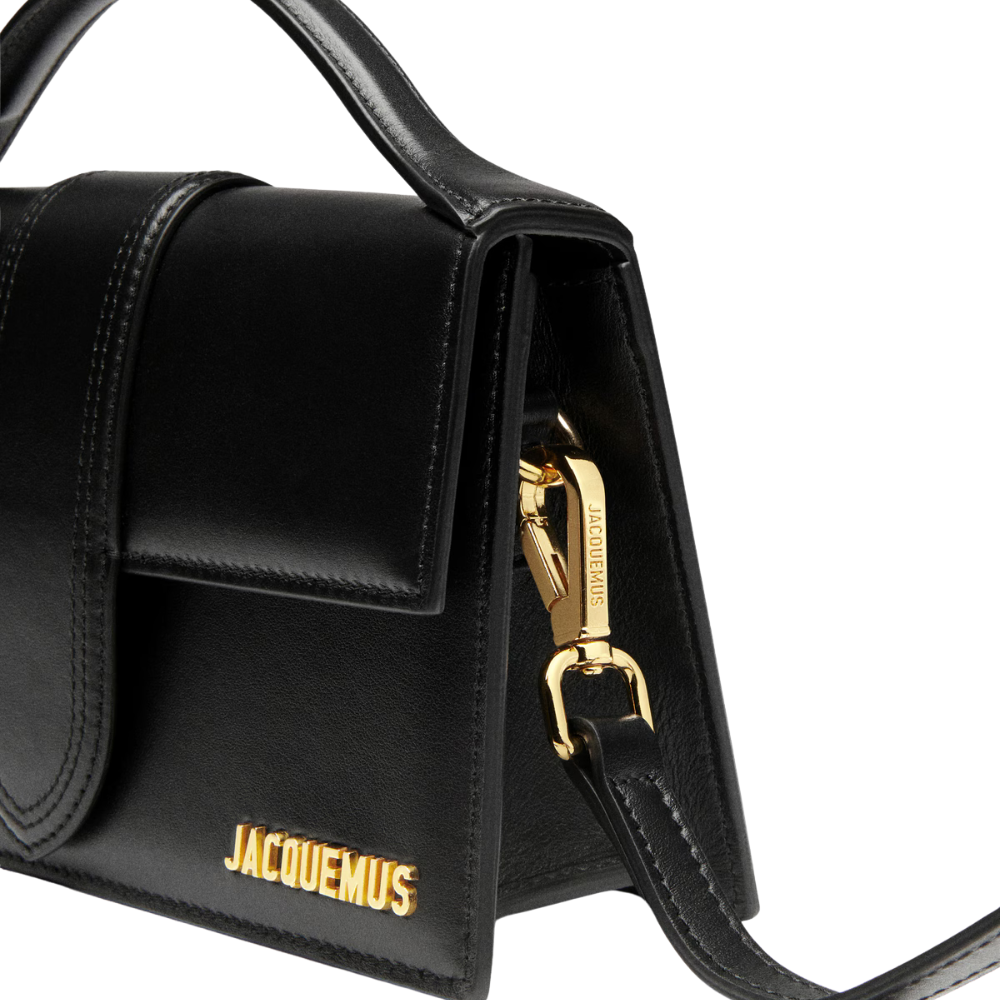 Jacquemus – Le Grand Bambino Nero con logo oro