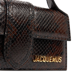 Jacquemus Le Grand Bambino Snake Print Marrone – Logo Oro