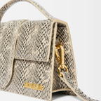 Jacquemus Le Grand Bambino Stampa Zebrata – Logo Oro