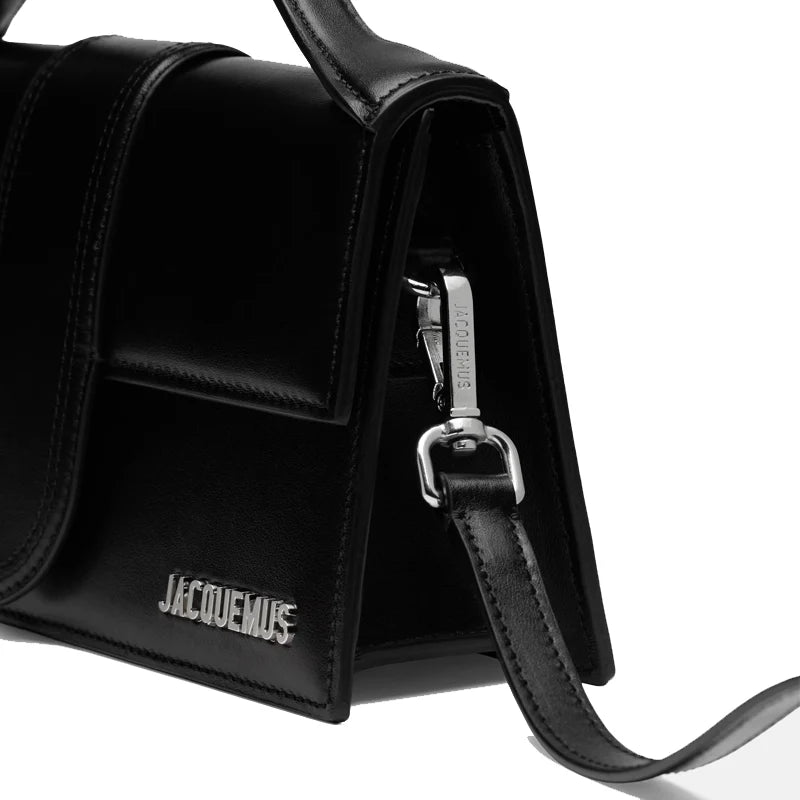 Jacquemus – Le Grand Bambino Nero con logo argento